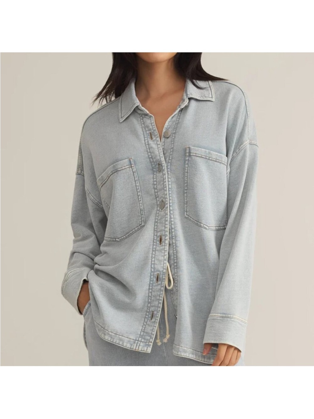 Z Supply All Day Knit Denim Jacket new with tags!